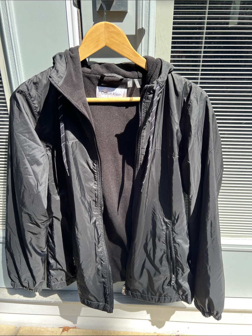 Calvin Klein Men's Black Hooded Jacket